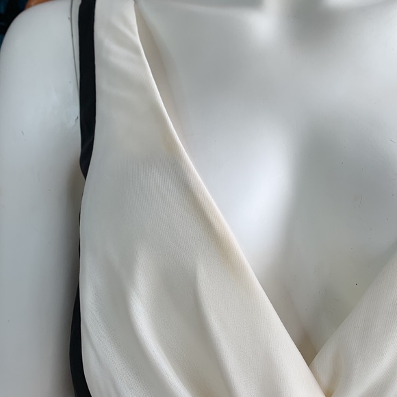 Ruby Rox fit flare cocktail sequins black cream dress new Large 16 - Picture 8 of 8